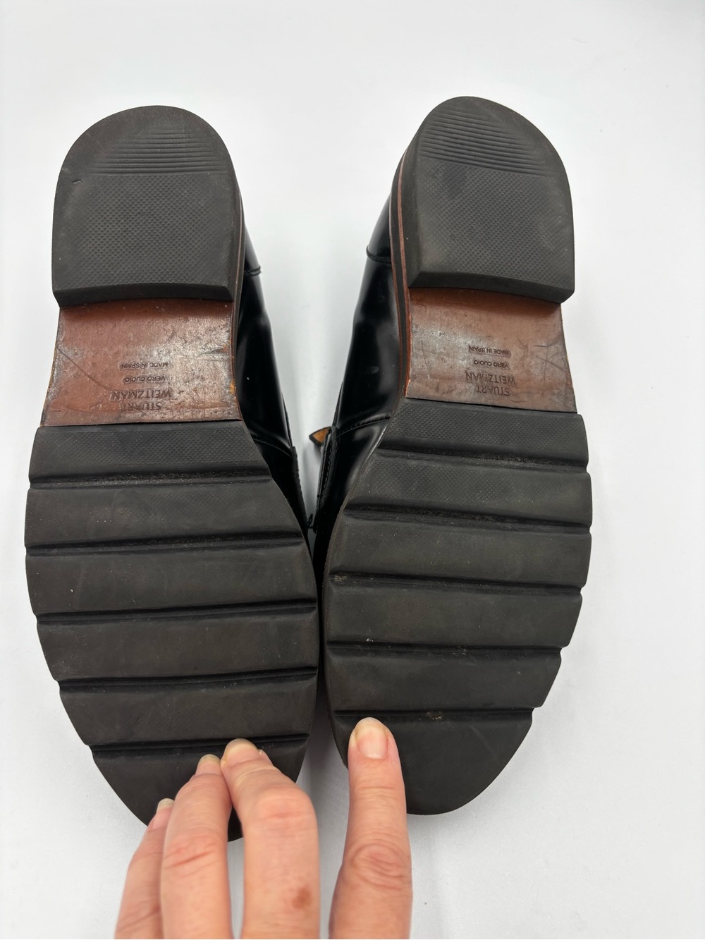 Stuart Weitzman Manila Tassel Loafer Sz 7.5 Made in Italy - Picture 4 of 11